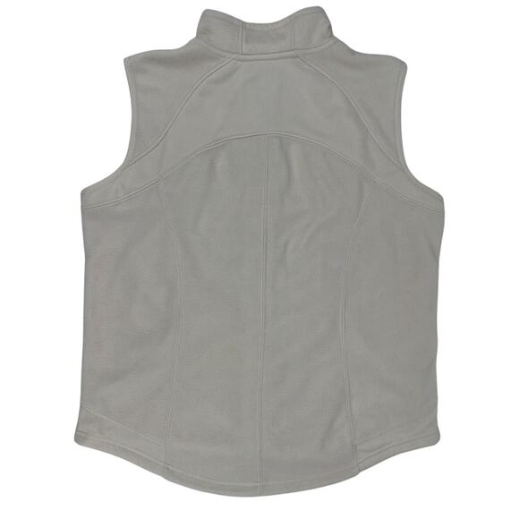 CABELA'S Women's Fleece Vest Cream Large Full Zip Pockets Outdoors Winter EUC - Picture 8 of 13
